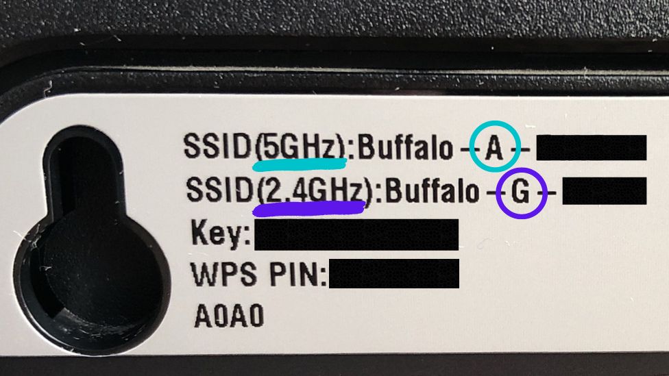 Wi-Fiルーター　バッファロー　SSID　周波数帯